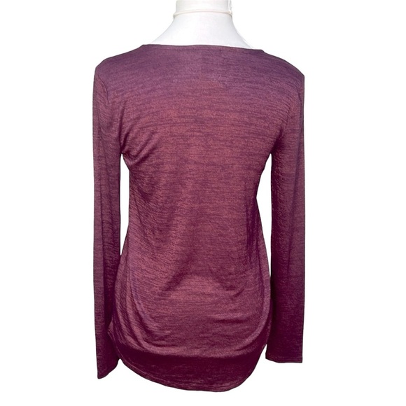 Gap Surplice Wrap Blouse Purple - Picture 4 of 6